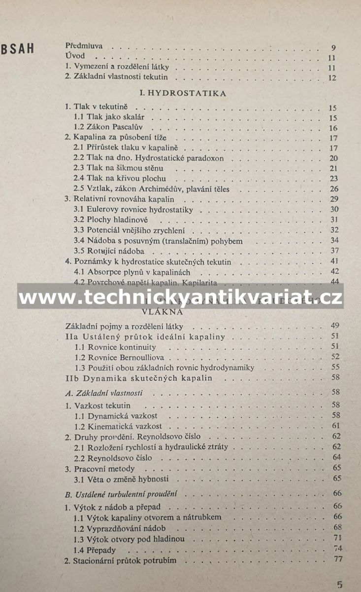 Hydromechanika - Otakar Maštovský (1964)
