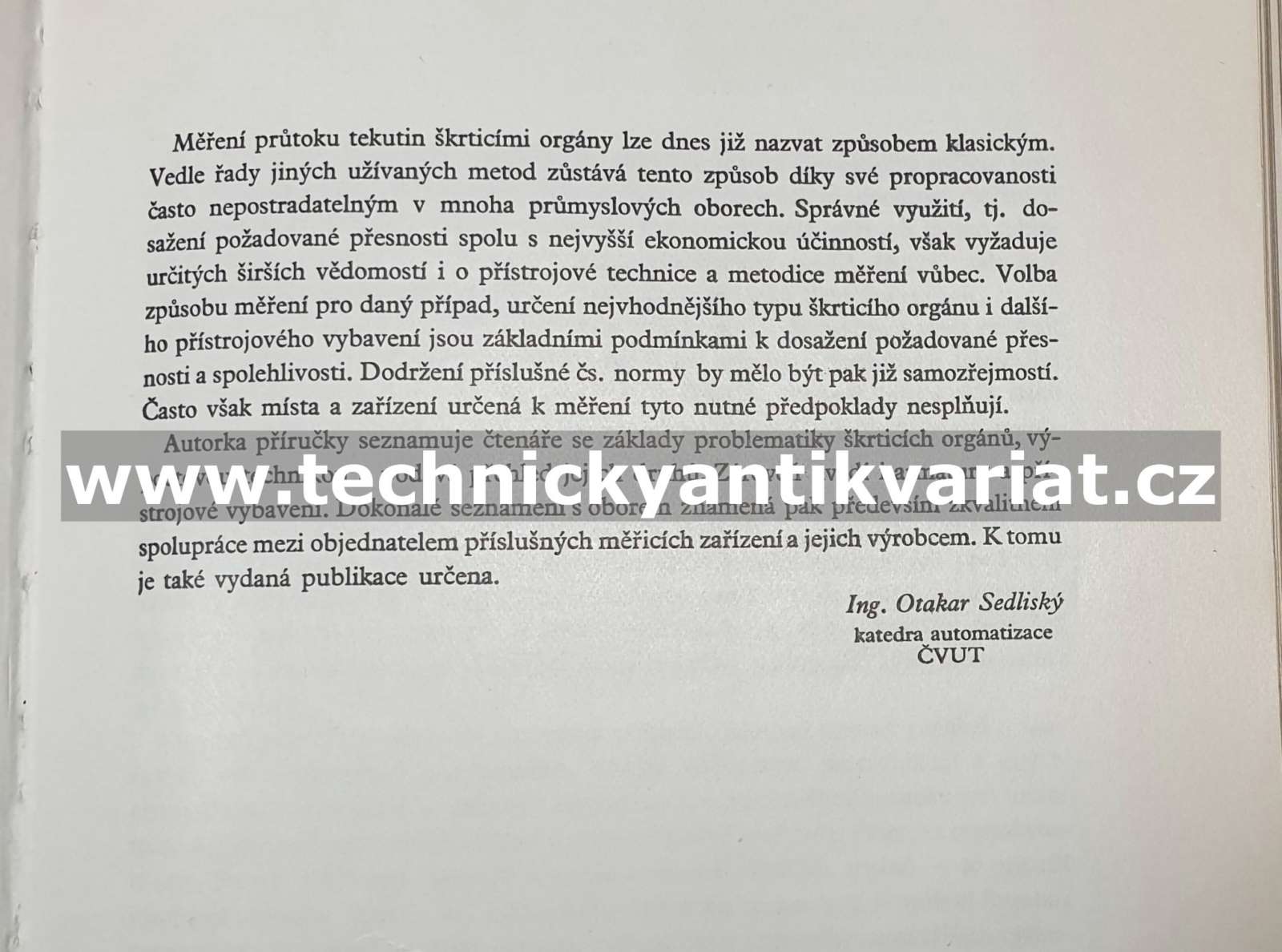 Měření průtoků přístroji ZPA a škrticími orgány - M. Mikyšková (1967)