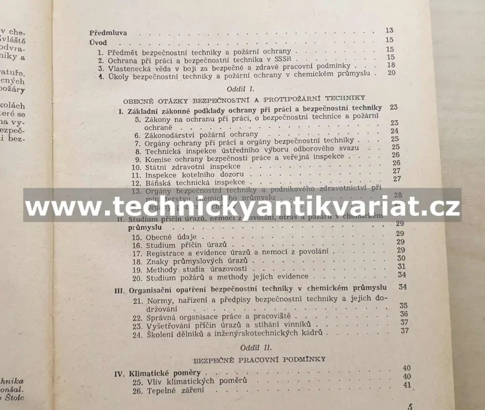 Bezpečnostní technika a požární ochrana v chemickém průmyslu - J.S.Rojzen (1955)
