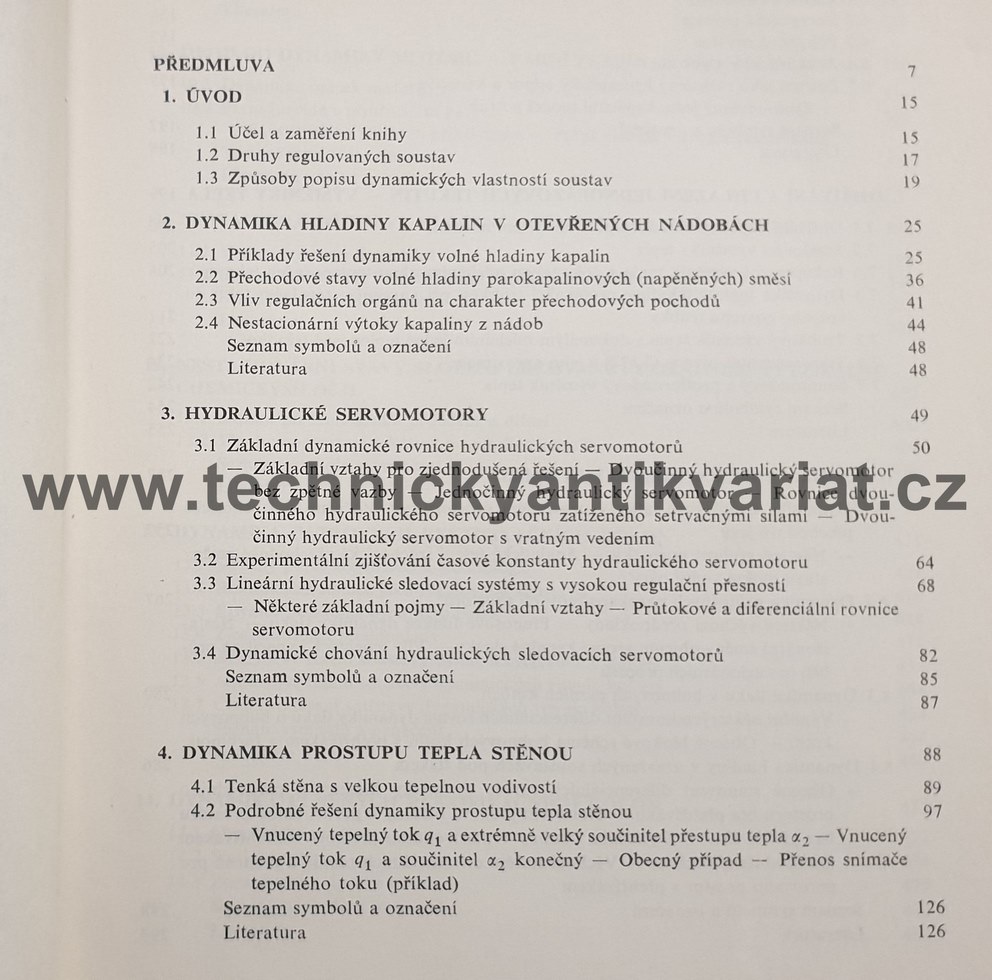 Dynamika regulovaných soustav v tepelné energetice a chemii - Čermák, Peterka, Závorka (1968)