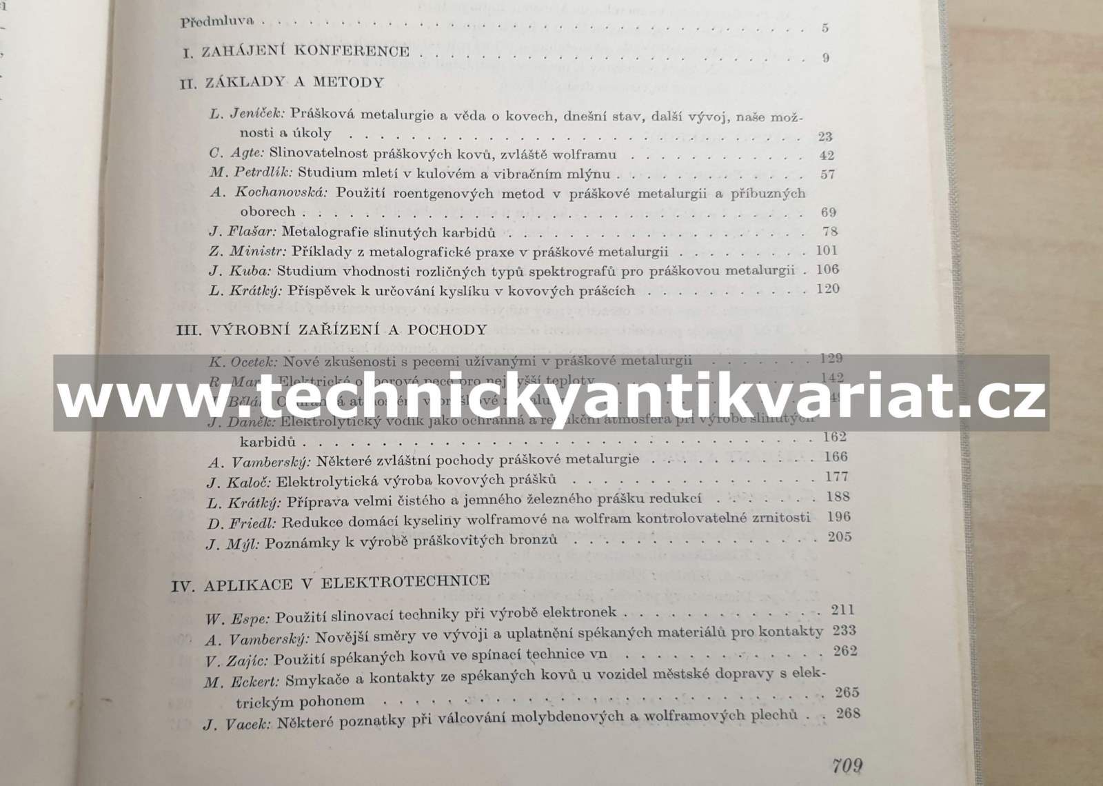 Pokroky práškové metalurgie - sborník (1954)