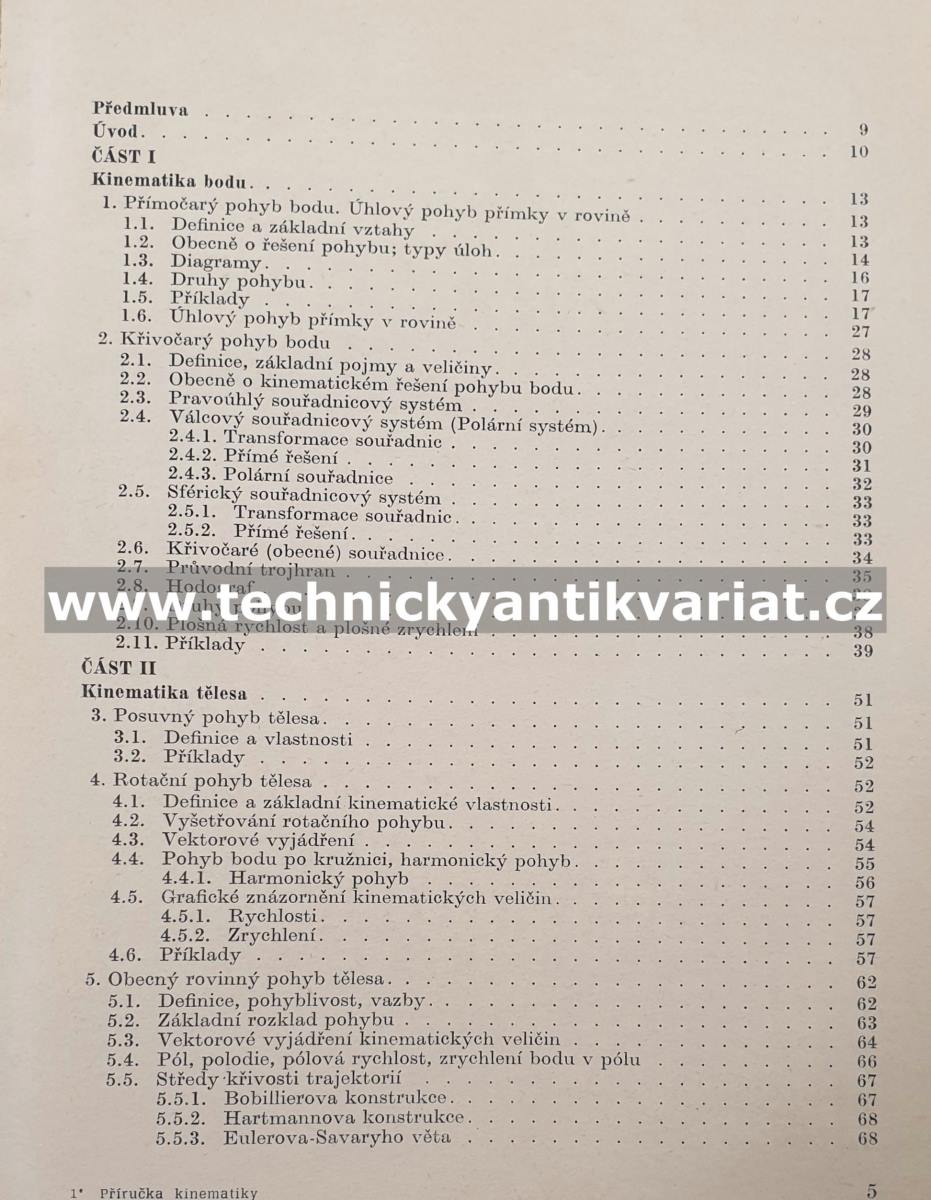 Příručka kinematiky s příklady - Vladimír Brát (1973)