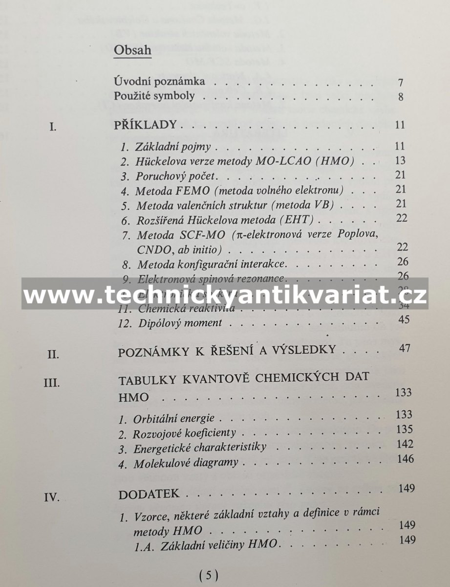 Řešení úlohy z kvantové chemie - Čársky, Zahradních (1978)