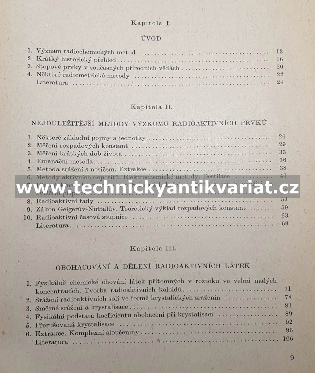 Radioaktivní prvky - S.I.Bresler (1959)