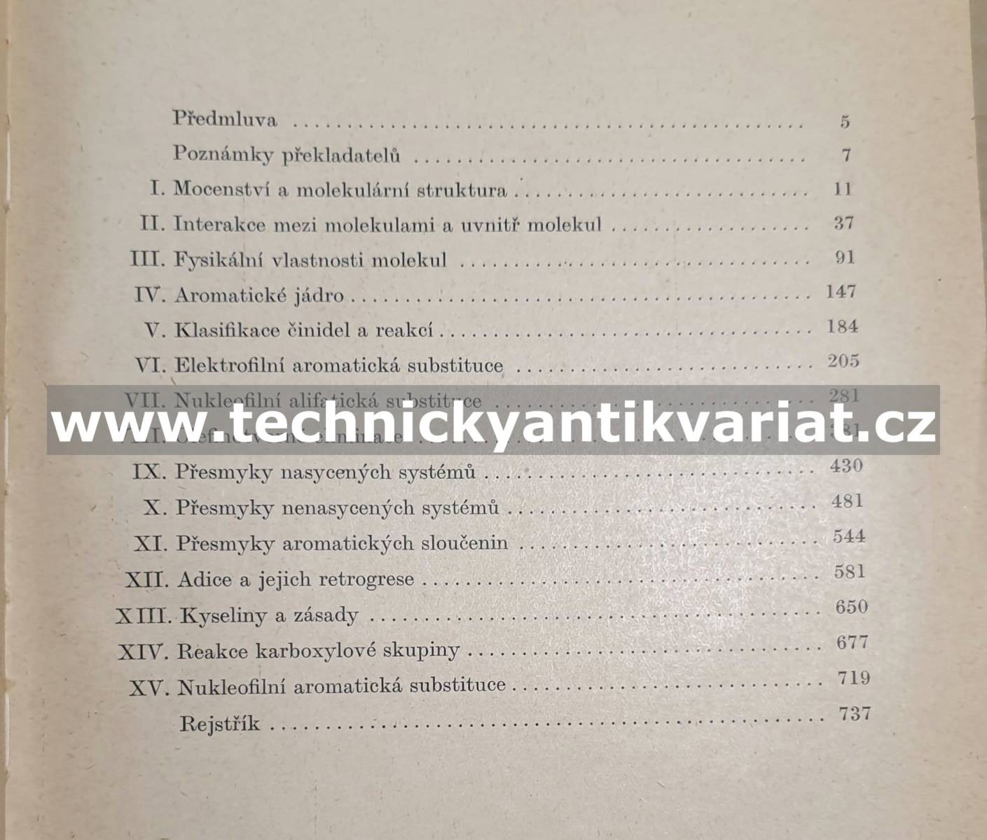 Otázky struktury a mechanismu v organické chemii - C.K.Ingold (1957)