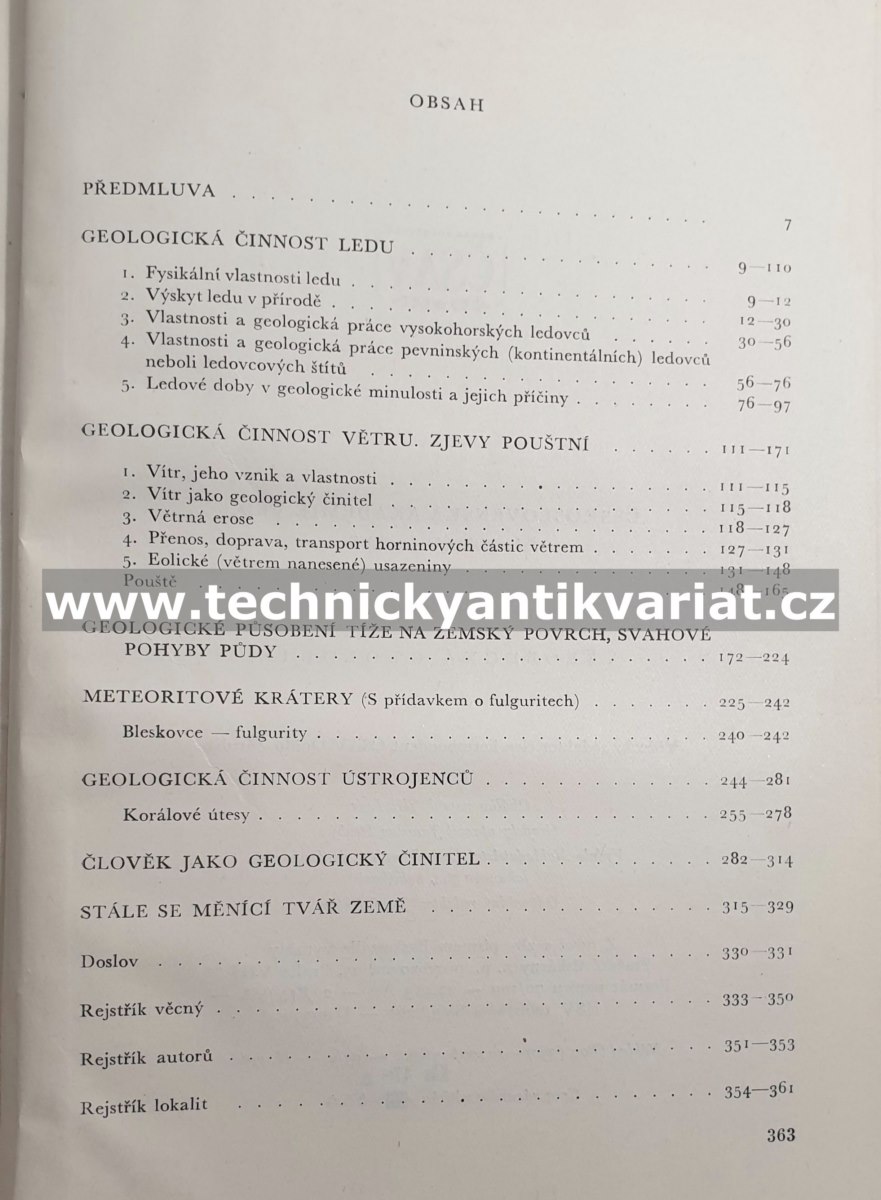 Všeobecná geologie IV. vnější geologické síly, zemský povrch - Radim Ketter (1955)