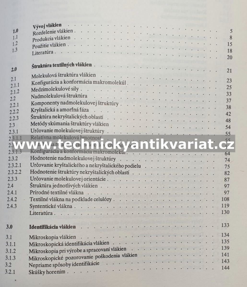 Vlastnosti textilních vlákien - A. Blažej, Š.Šutá (1982)