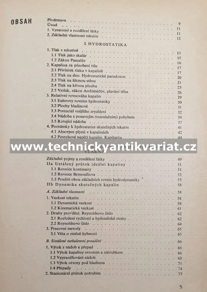 Hydromechanika - Otakar Maštovský (1964)