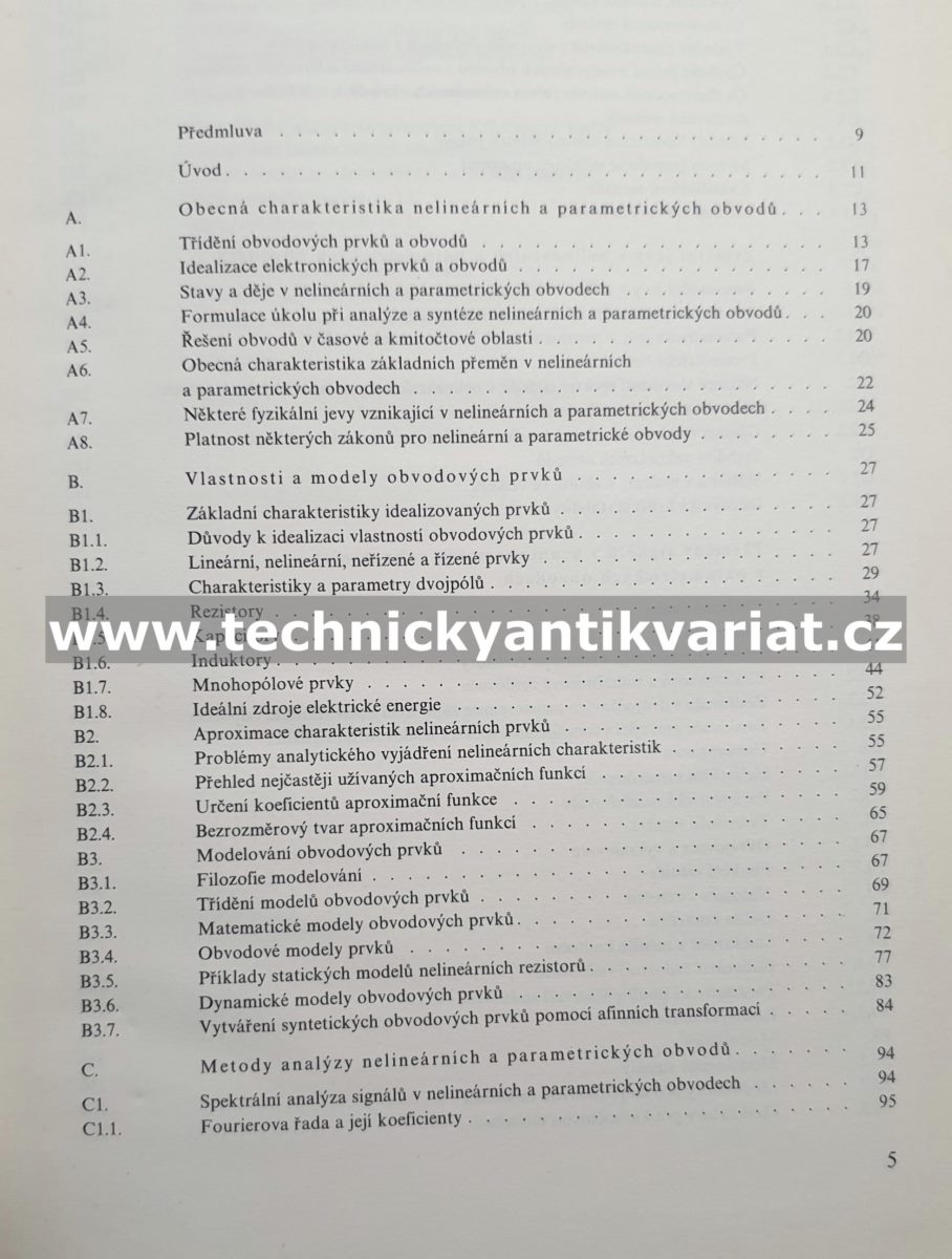 Teorie nelineárních a parametrických obvodů - Kouřil, Vrba (1981)
