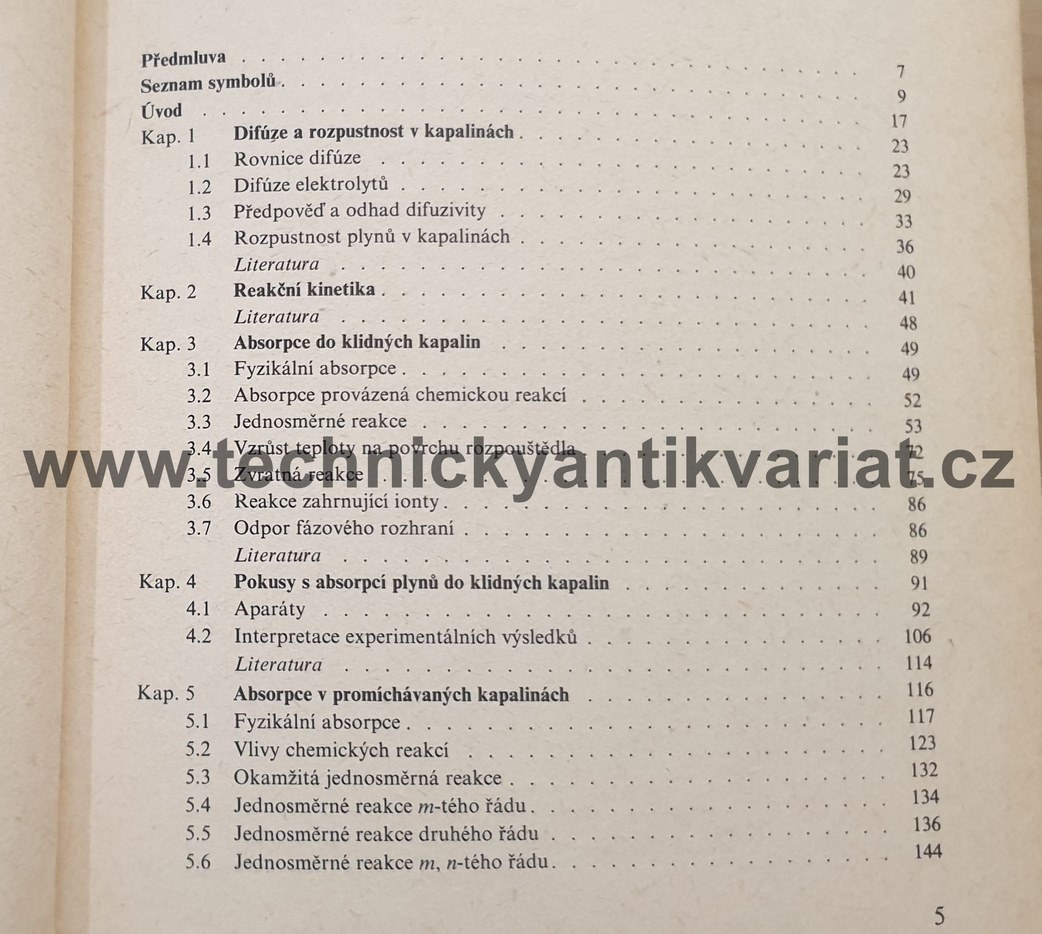Reakce v soustavě plyn-kapaliny - P.V. Danckwerts (1975)