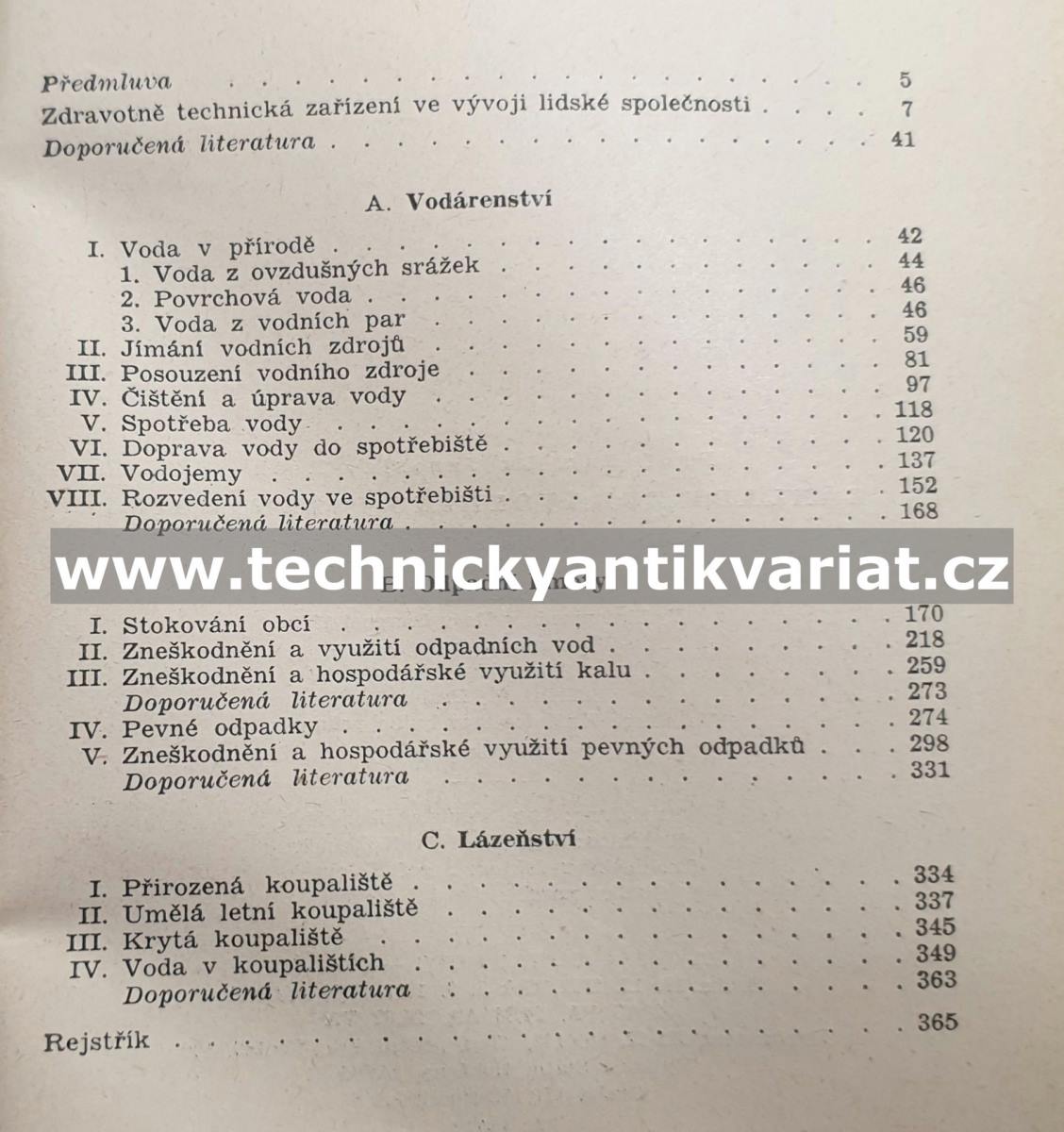 Základy zdravotnického inženýrství - vodárenství, odpadní hmoty, lázeňství - Jarosalv Roth (1952)