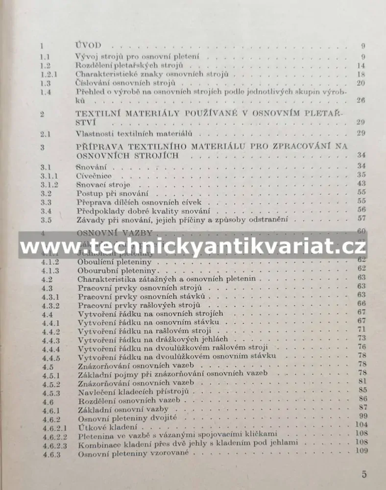 Technologie osnovního pletení - František Sovadník (1982)