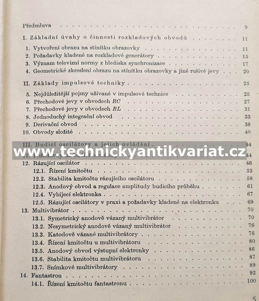 Synchronizace a rozklady televizních přijímačů - Vladimír Valenta (1968)