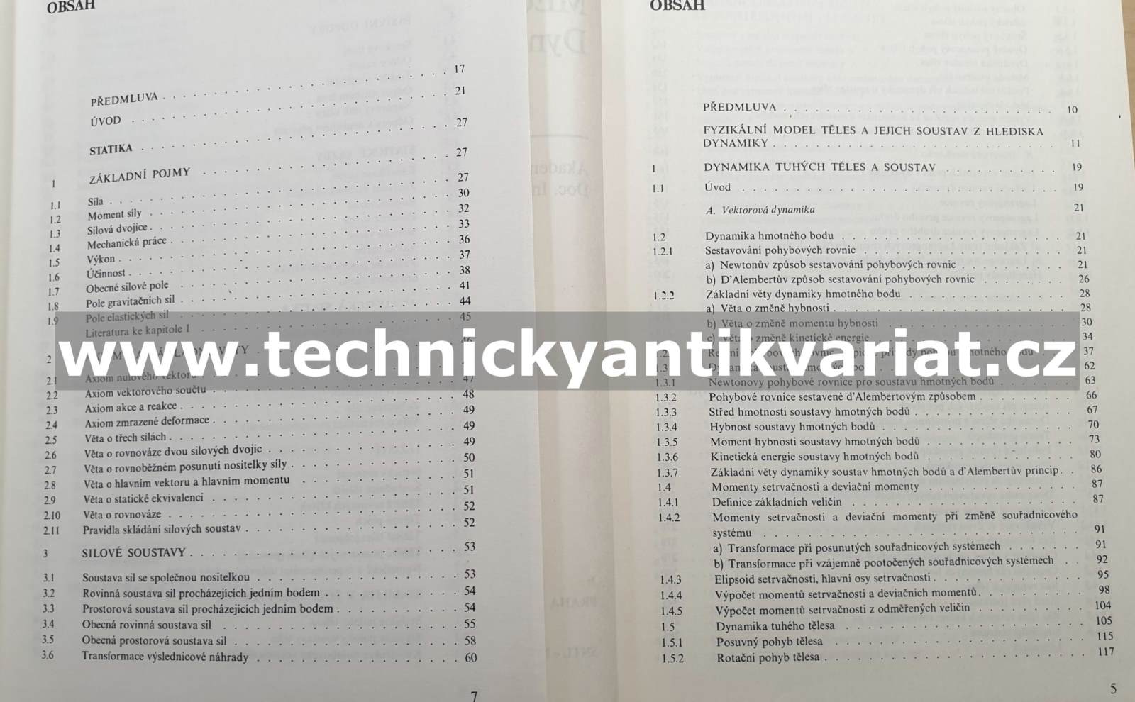 Mechanika I.,II., K. Juliš, R.Brepta (1986, 1987)