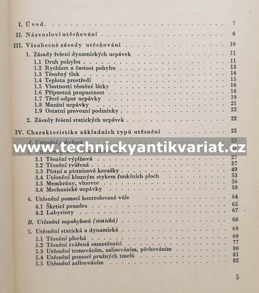 Těsnění ve strojírenství - Kopec, Tučník (1967)