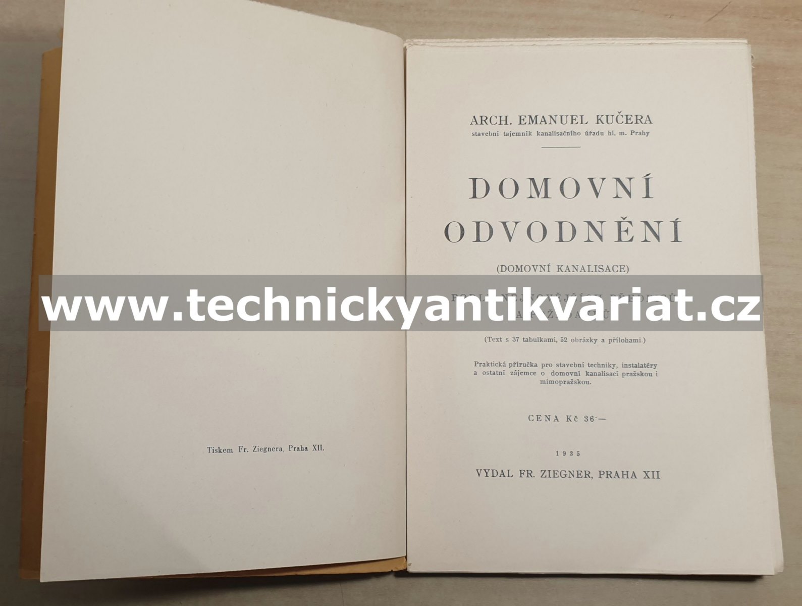 Domovní odvodnění - Emauel Kučera (1935)