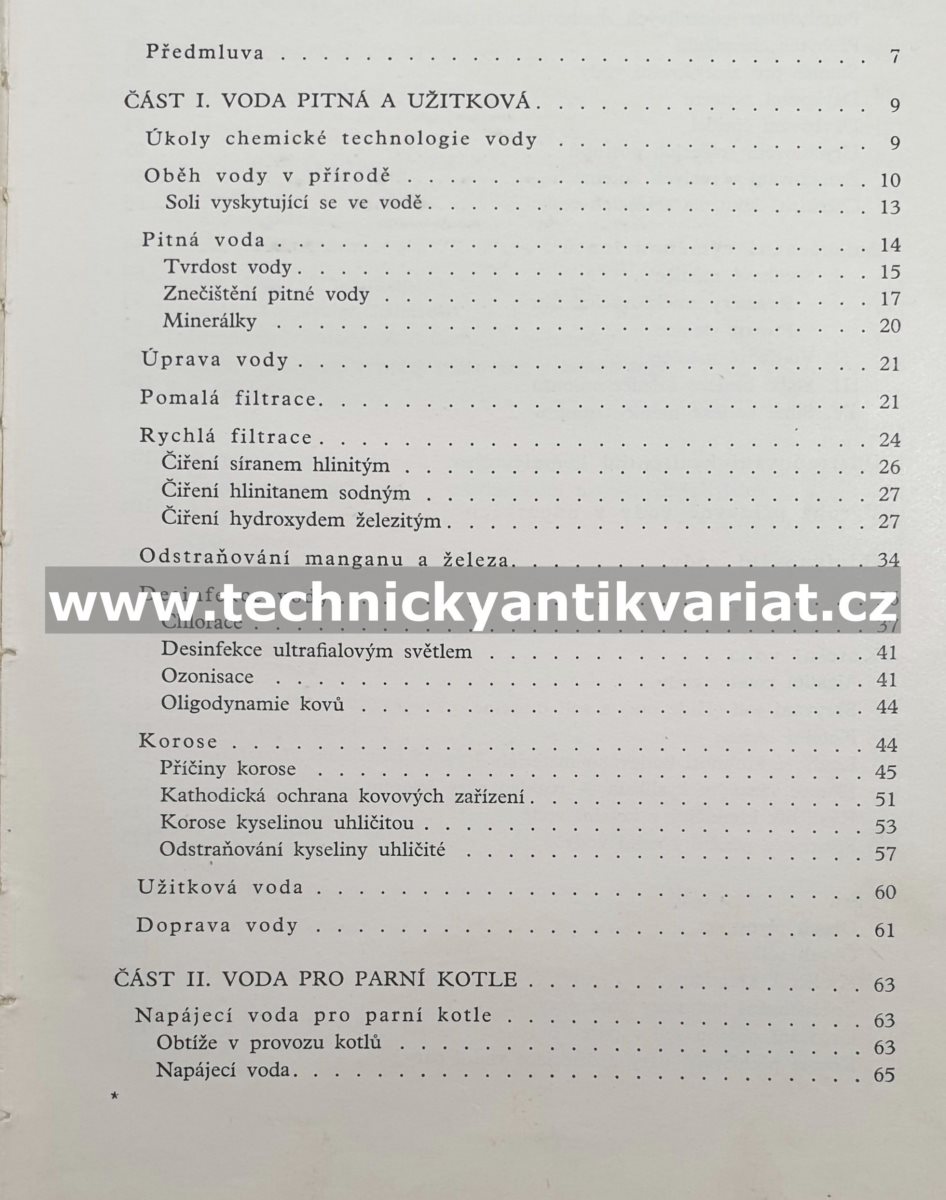 Jakost a úprava vod - Landa, Karas (1952)