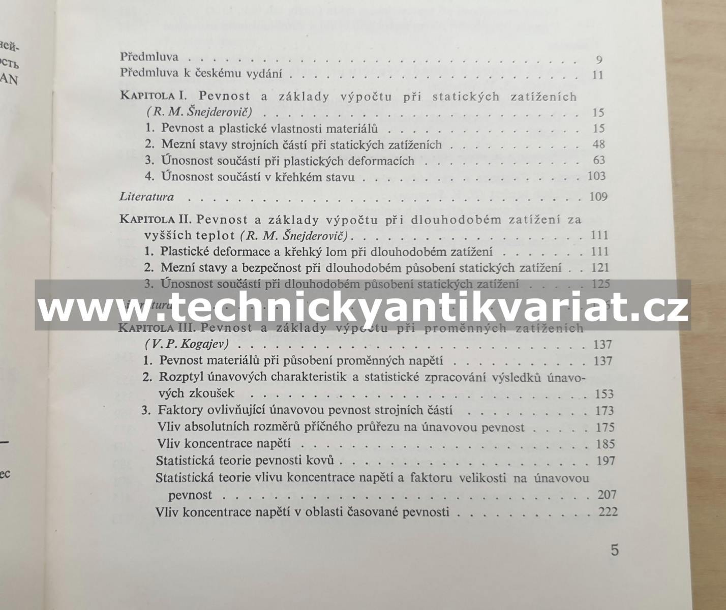 Únosnost a pevnostní výpočty strojních součástí - Serensen, Kogajev, Šnejderovič (1967)