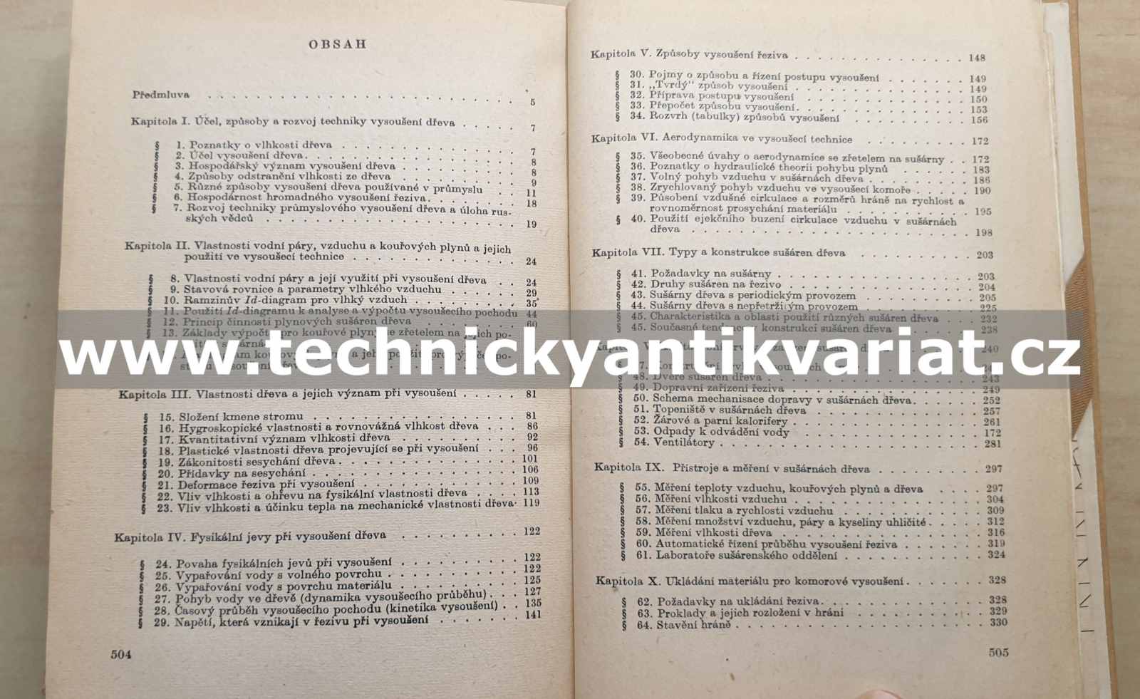 Vysoušení dřeva - I.V. Krečetov (1954)