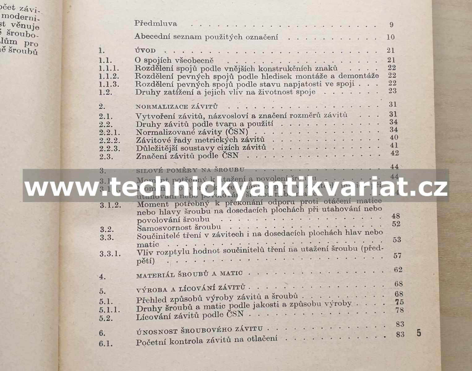 Závitová a šroubová spojení - František Pospíšil (1968)