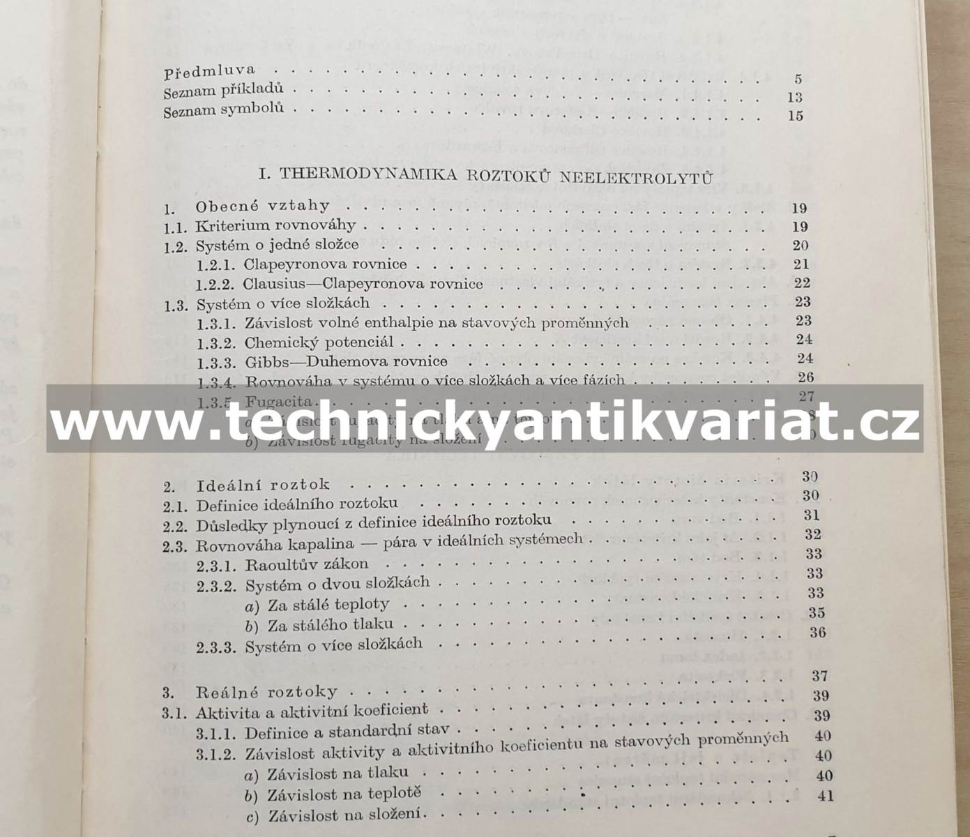 Rovnováha kapalina, pára - Hála, Pick, Fried, Vilím (1955)