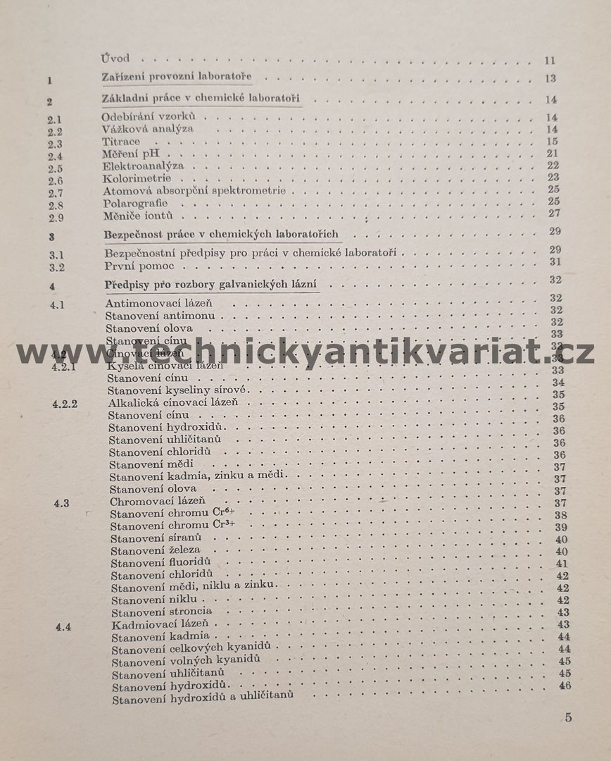 Rozbory lázní pro povrchovou úpravu kovů - Zdeněk Kubišta (1980)