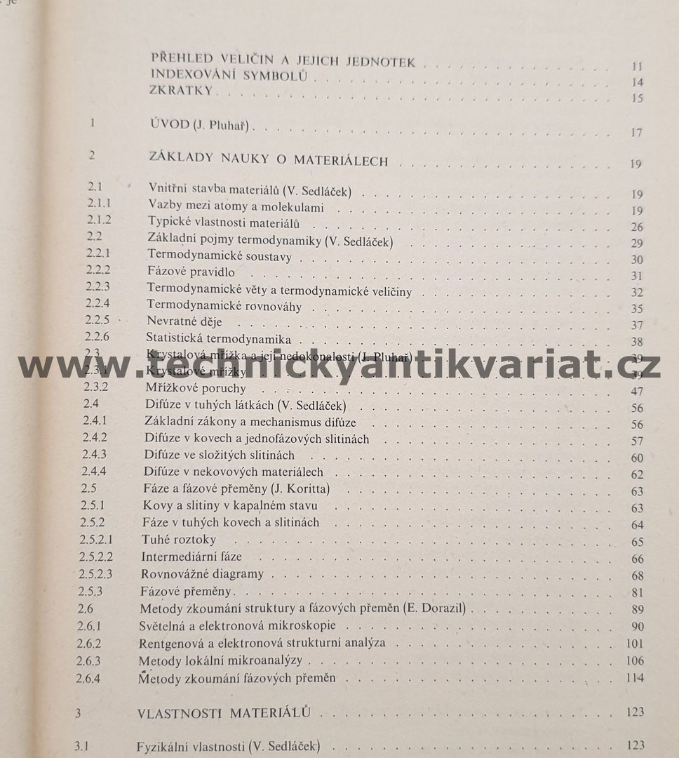 Nauka o materiálech - Pluhař (1989)
