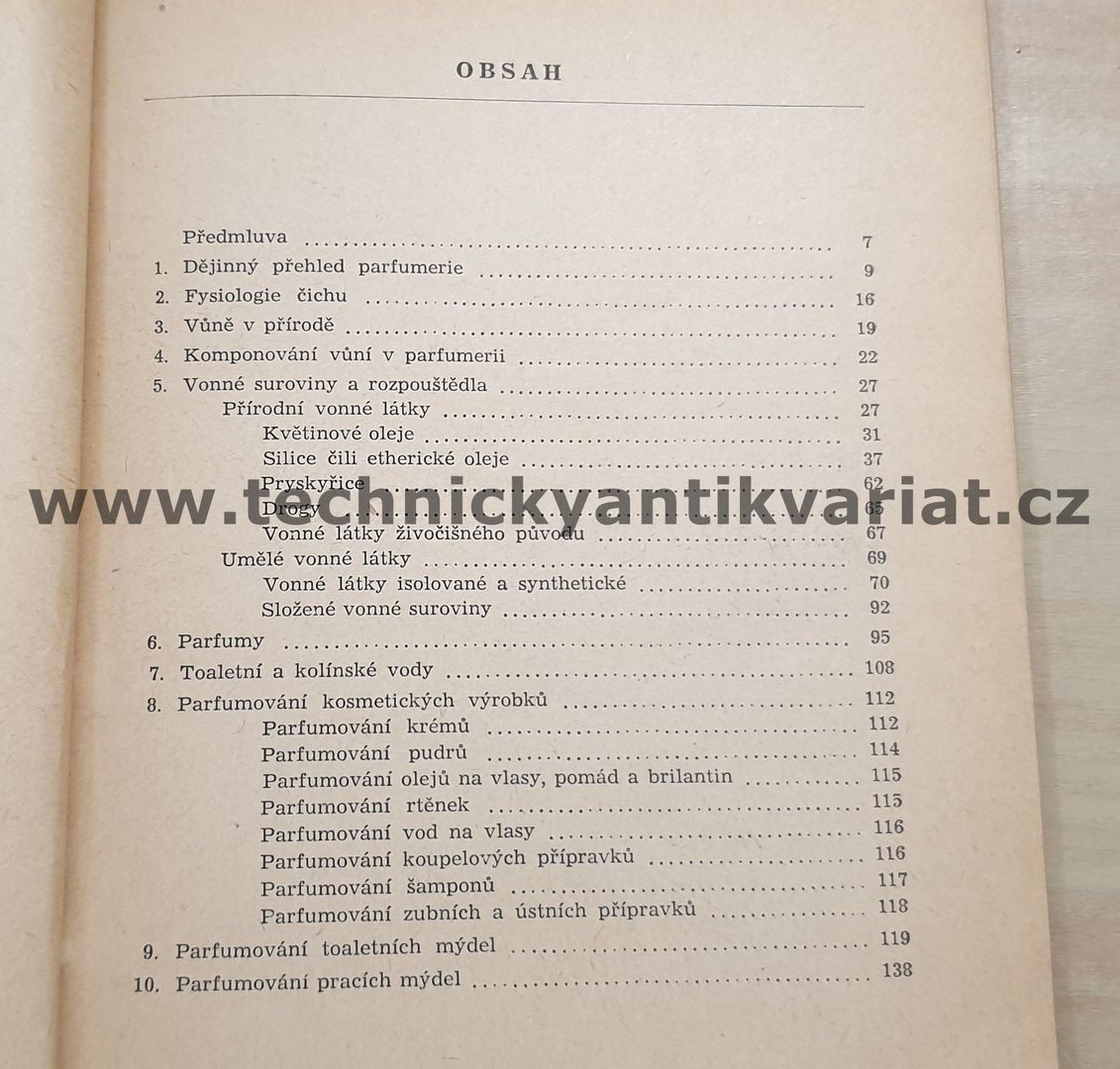 Základy parfumerie - Viktor procházka (1957)