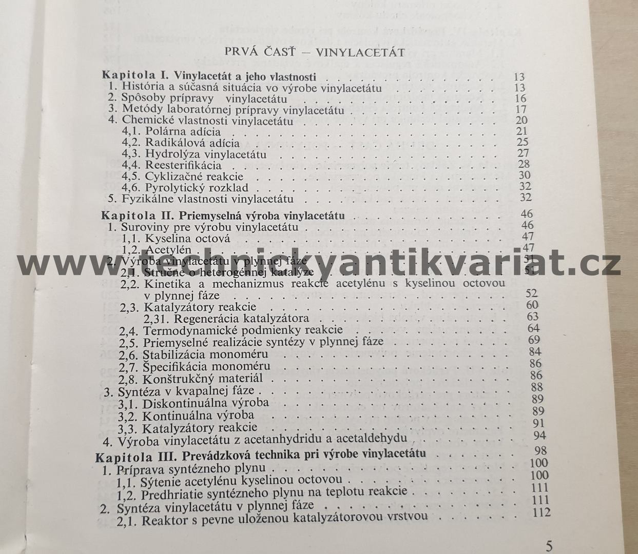 Polyvinylacetát - Gregor, koudelka, Vanko (1962)