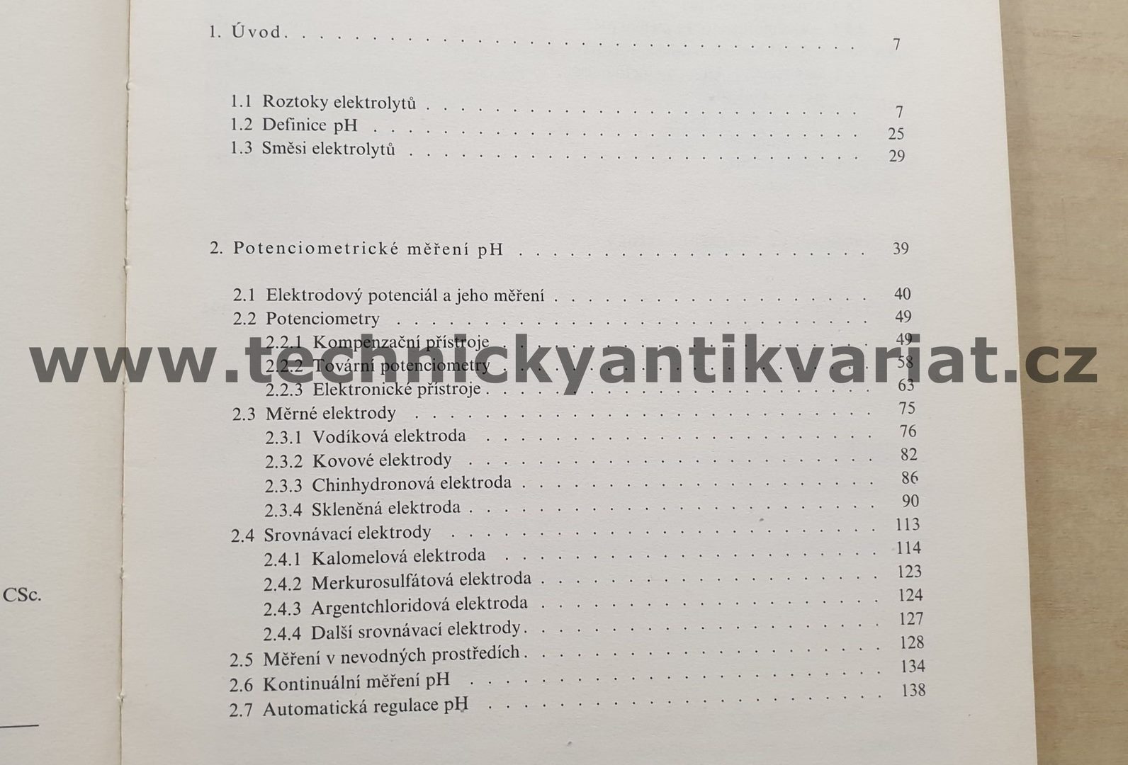 Příručka měření pH - J. Čihalík, J. Dvořák, V. Suk (1975)