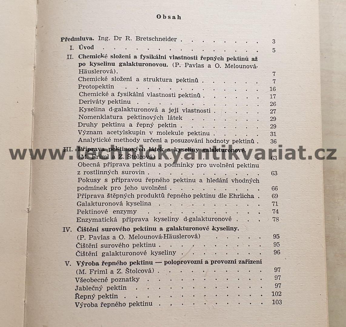 Řepný pektin (1952)