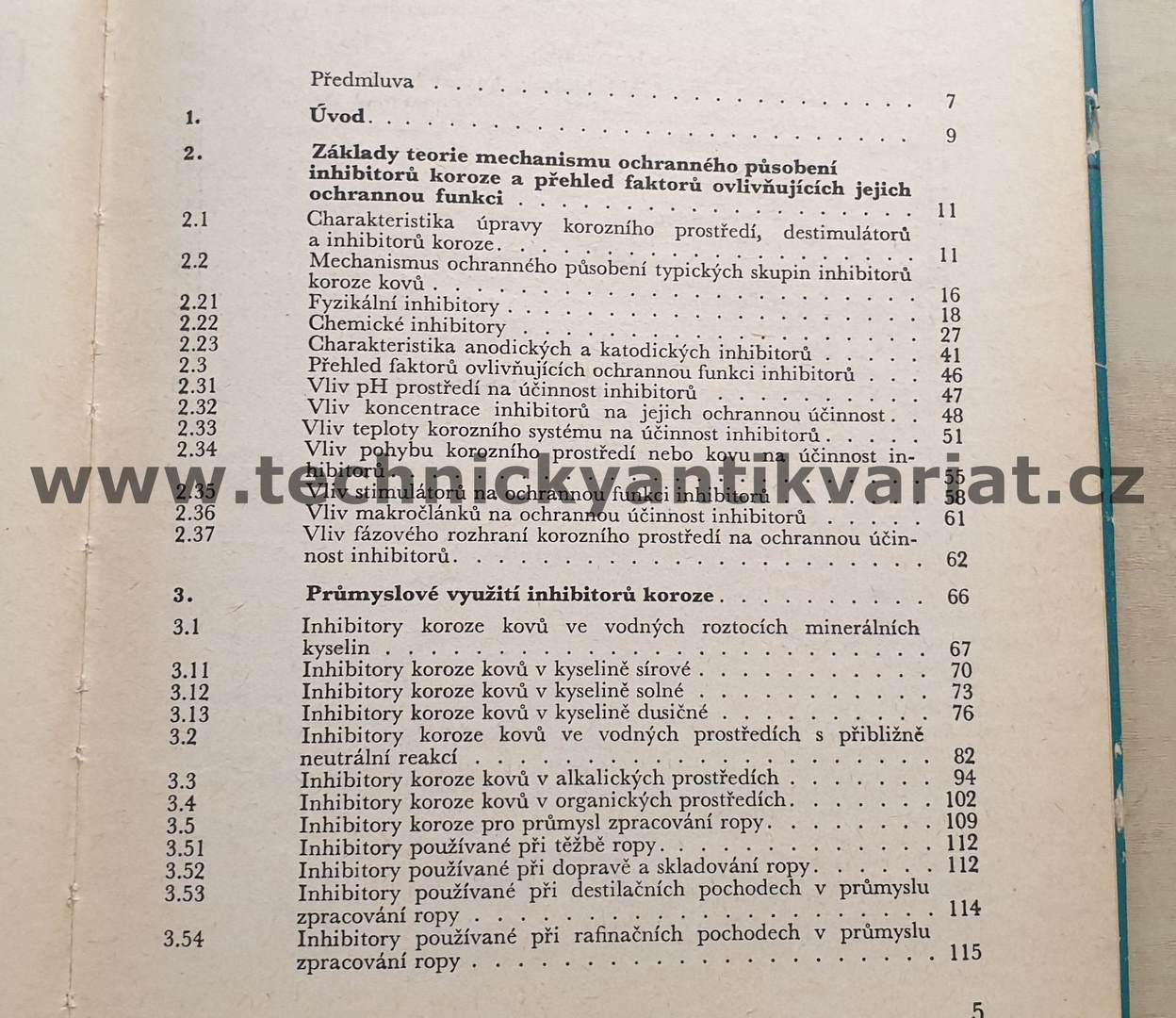 Inhibitory koroze kovů - L.Červený, J.Němcová (1964)
