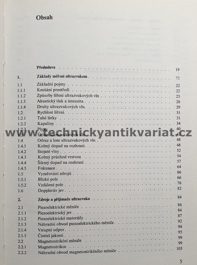 Ultrazvuk v měřicí technice - Jaroslav Obraz (1976)