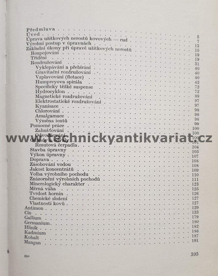 Úprava rud a užitkových nerostů nekovových I.,II. - František Špetl (1954)