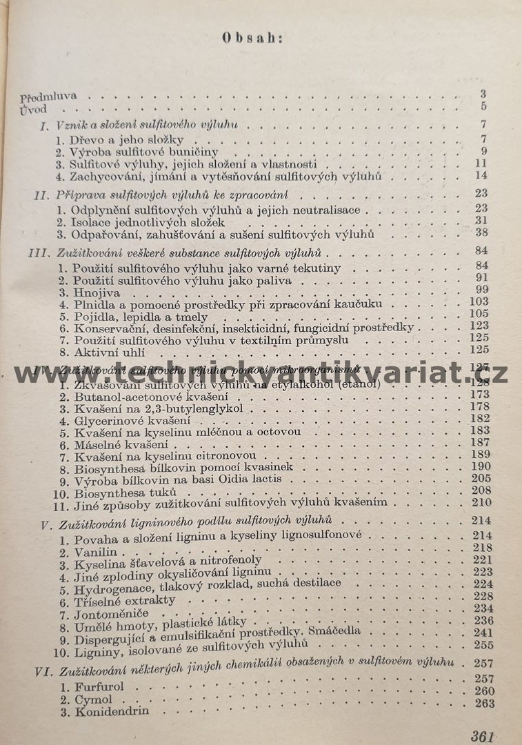 Sulfitové výluhy a jejich zužitkování - Boríšek, Šála, Svatoň (1953)