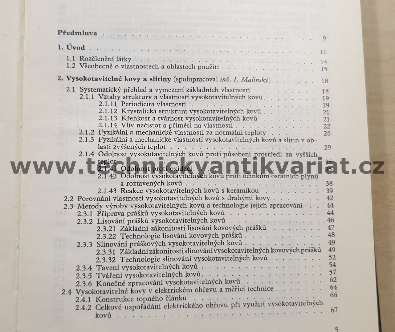 Vysokoteplotní materiály - Bohuslav Čech (1966)