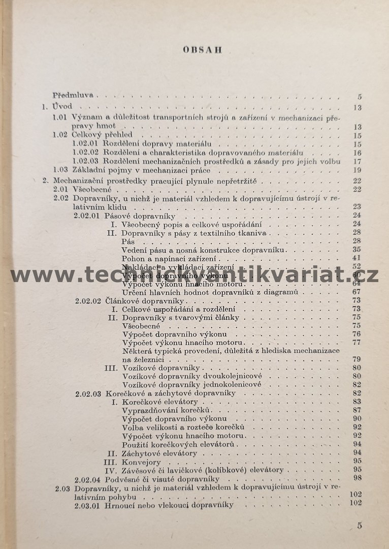 Ložné práce v dopravě - F. Renta (1963)
