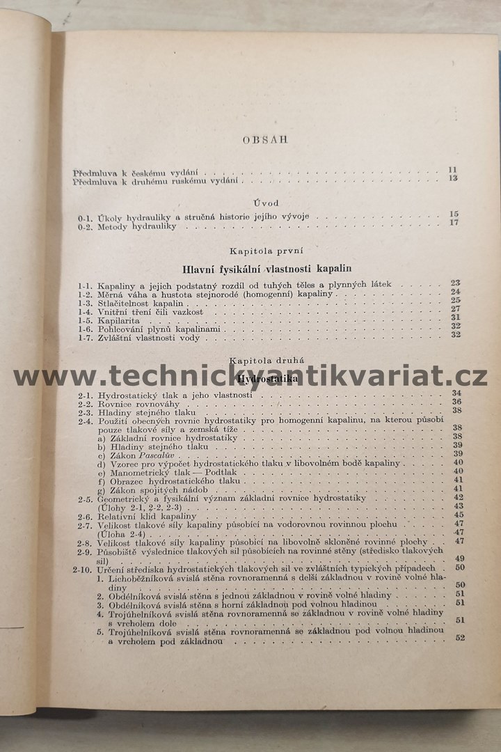 Hydraulika I. Agroskin, Dmitrijev, Pikalov (1955)