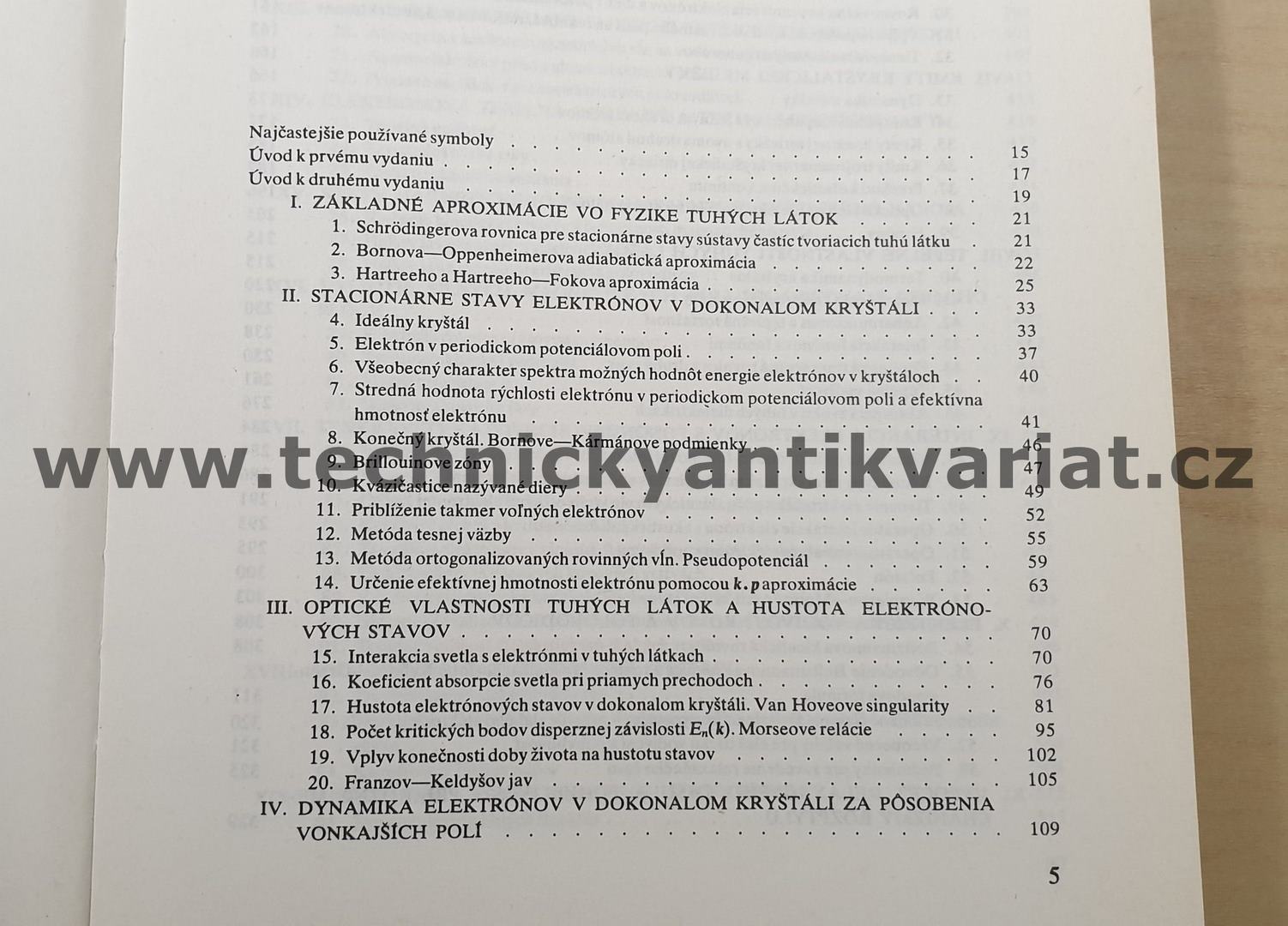 Teoria tuhých látok - Hrivnák, Bezák, Foltín, Ožvold (1985)