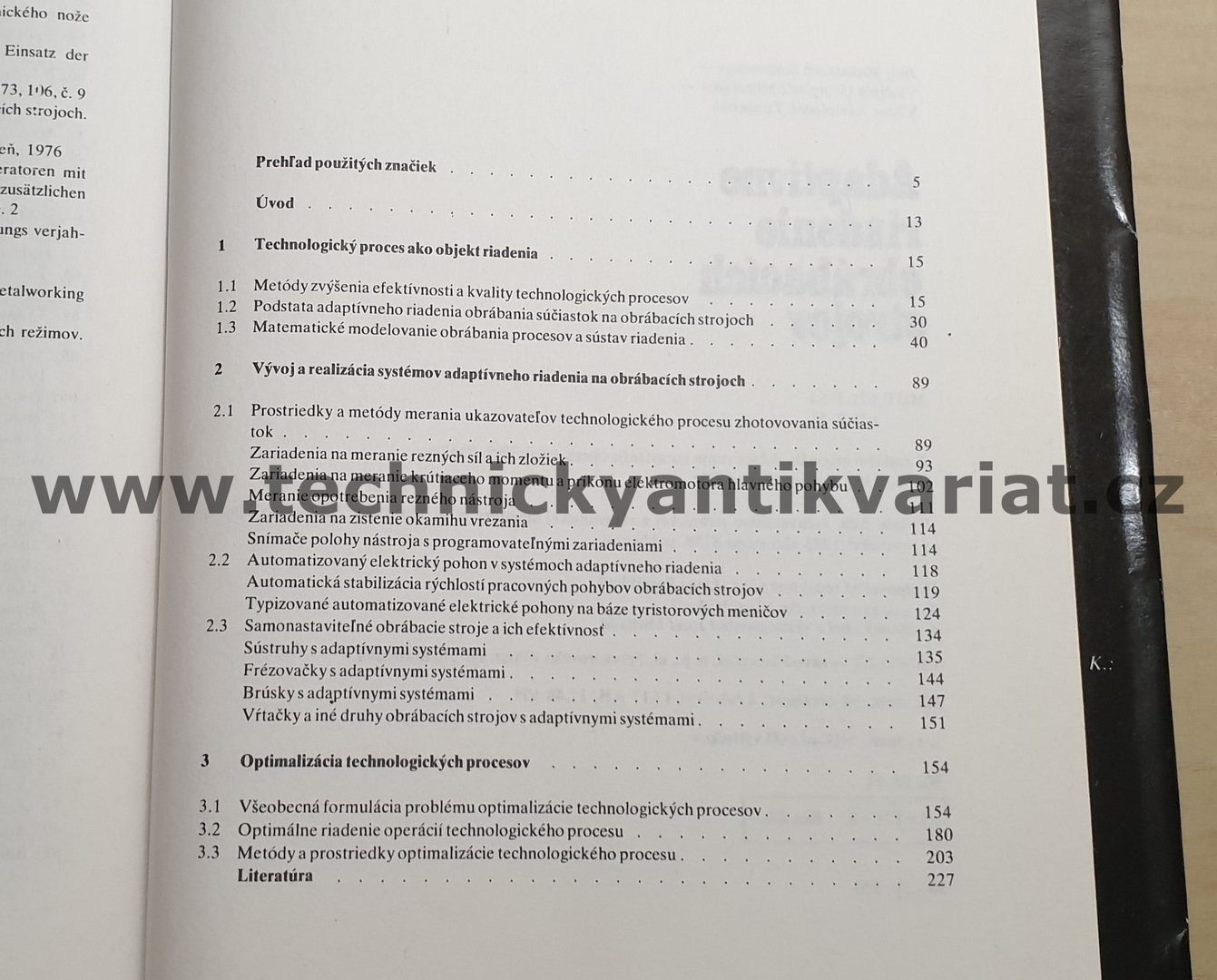 Adaptívne riadenie obrábacích strojov - Solomeneev, Mitrofanov, Taranenko (1983)