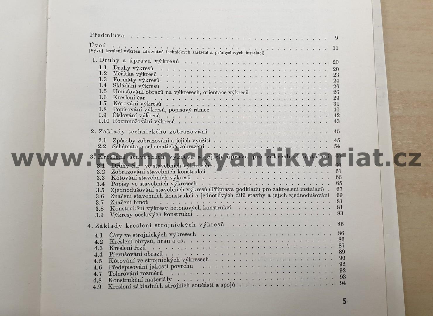 Výkresy instalací - Jaroslav Vašíček, Juraj Vereš (1965)
