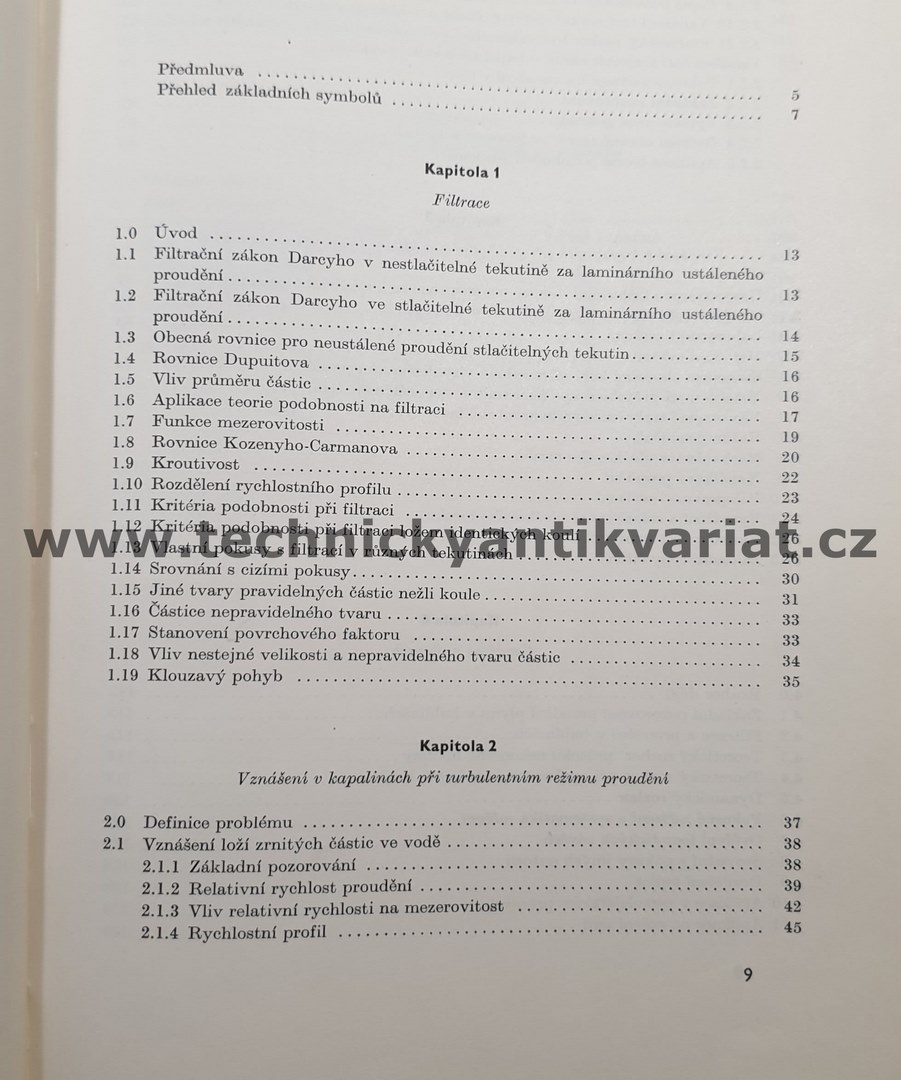 Proudění tekutiny pórovitým prostředím - Igor Tesařík (1961)