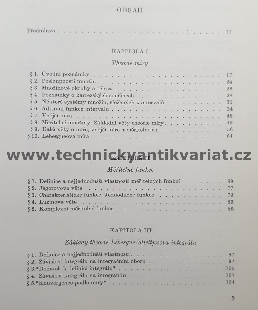 Integrální počet II.- Vojtěch Jarník (1976)