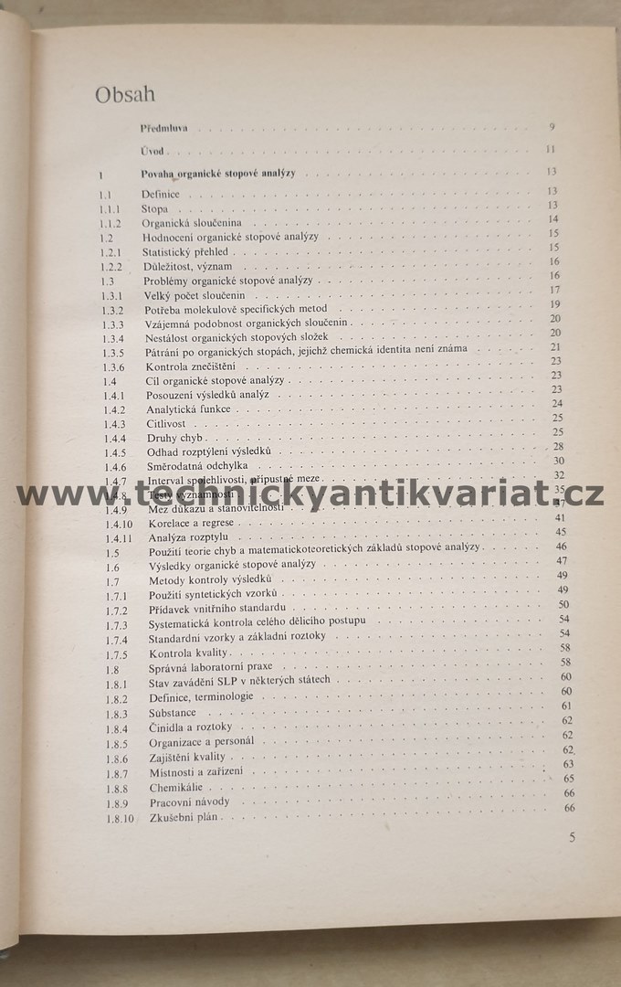 Organická stopová analýza - Klaus Beyermann (1987)