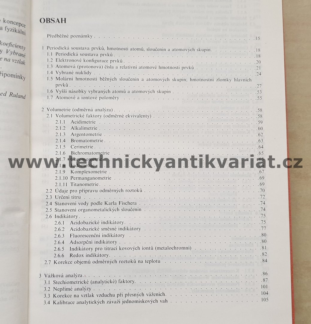 Chemickoanalytické výpočetní tabulky - Kuster, Thiel (1988)