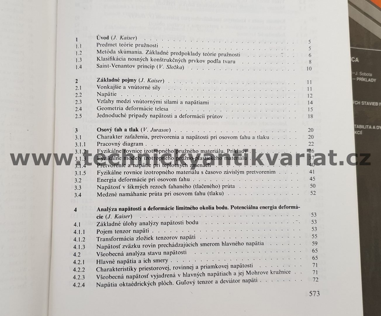 Pružnost a plasticita I. J.Kaiser, V.Složka, J.Dický, V.Jurasov (1990)
