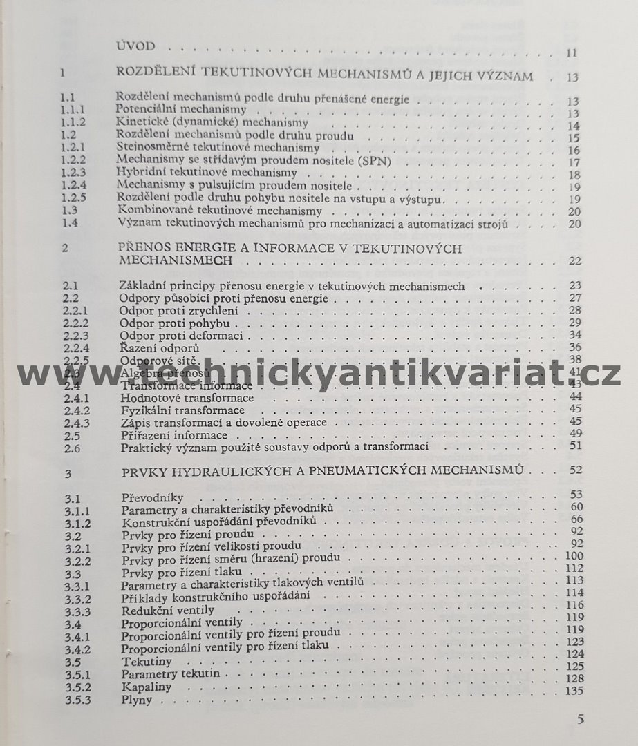Hydraulické a pneumatické mechanismy - Prokeš, Vostrovský (1988)