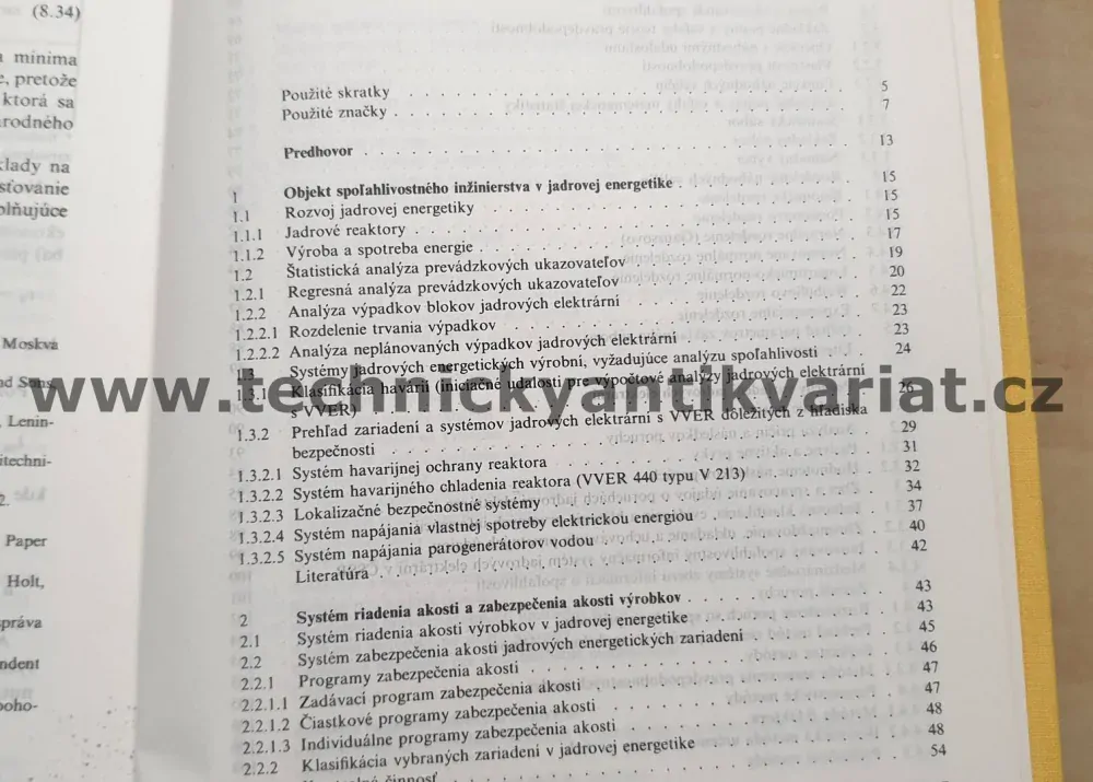 Spolahlivosť v jadrovej energetiky - Peter Škvarka (1989)