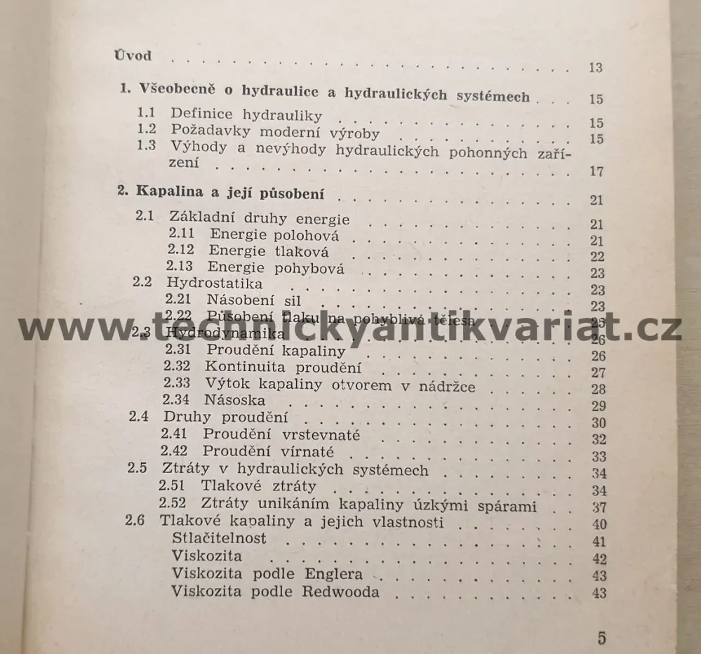 Funkce, obsluha a údržba hydraulických pohonů obráběcích strojů - Josef Pivoňka (1962)