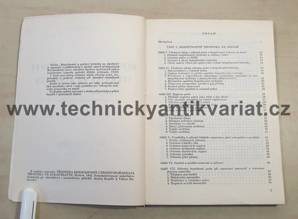 Bezpečnostní a požární technika na stavbách - V.I.Gorbatov (1953)